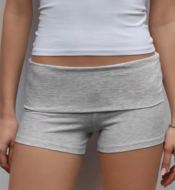 ✦ summer slim gray yoga shorts