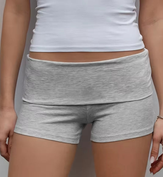 ✦ summer slim gray yoga shorts