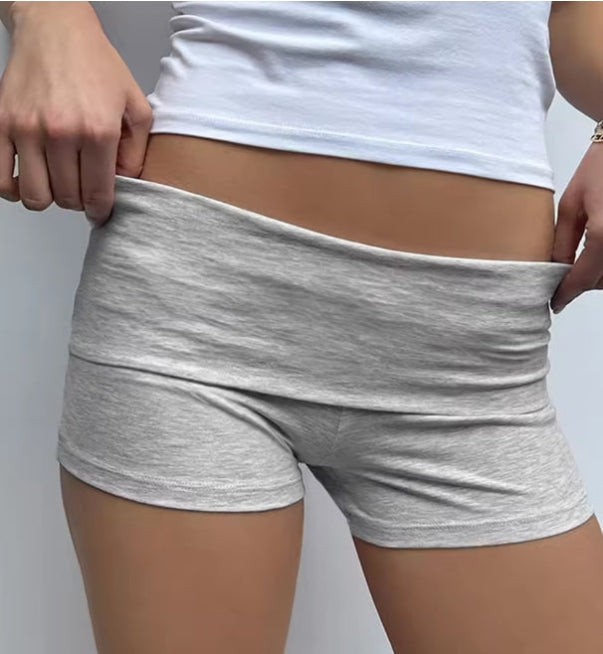 ✦ summer slim gray yoga shorts