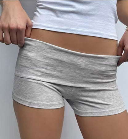 ✦ summer slim gray yoga shorts